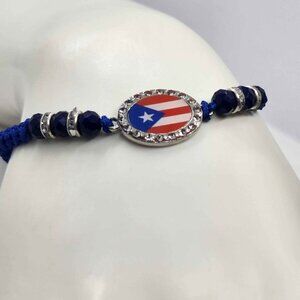 Brand New   Puerto Rico flag  Adjustable Bracelet